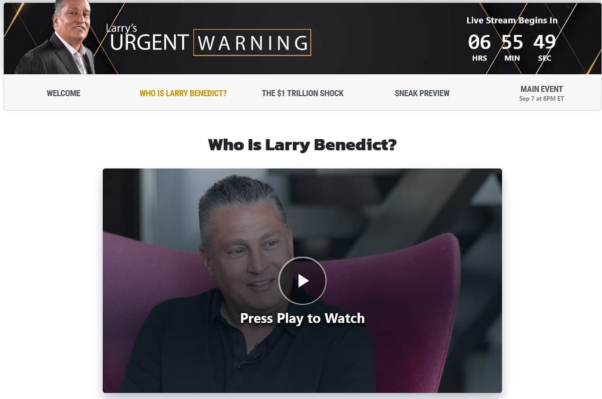 What Is Larry Benedict Prediction 2022? [Larry's Urgent Warning]