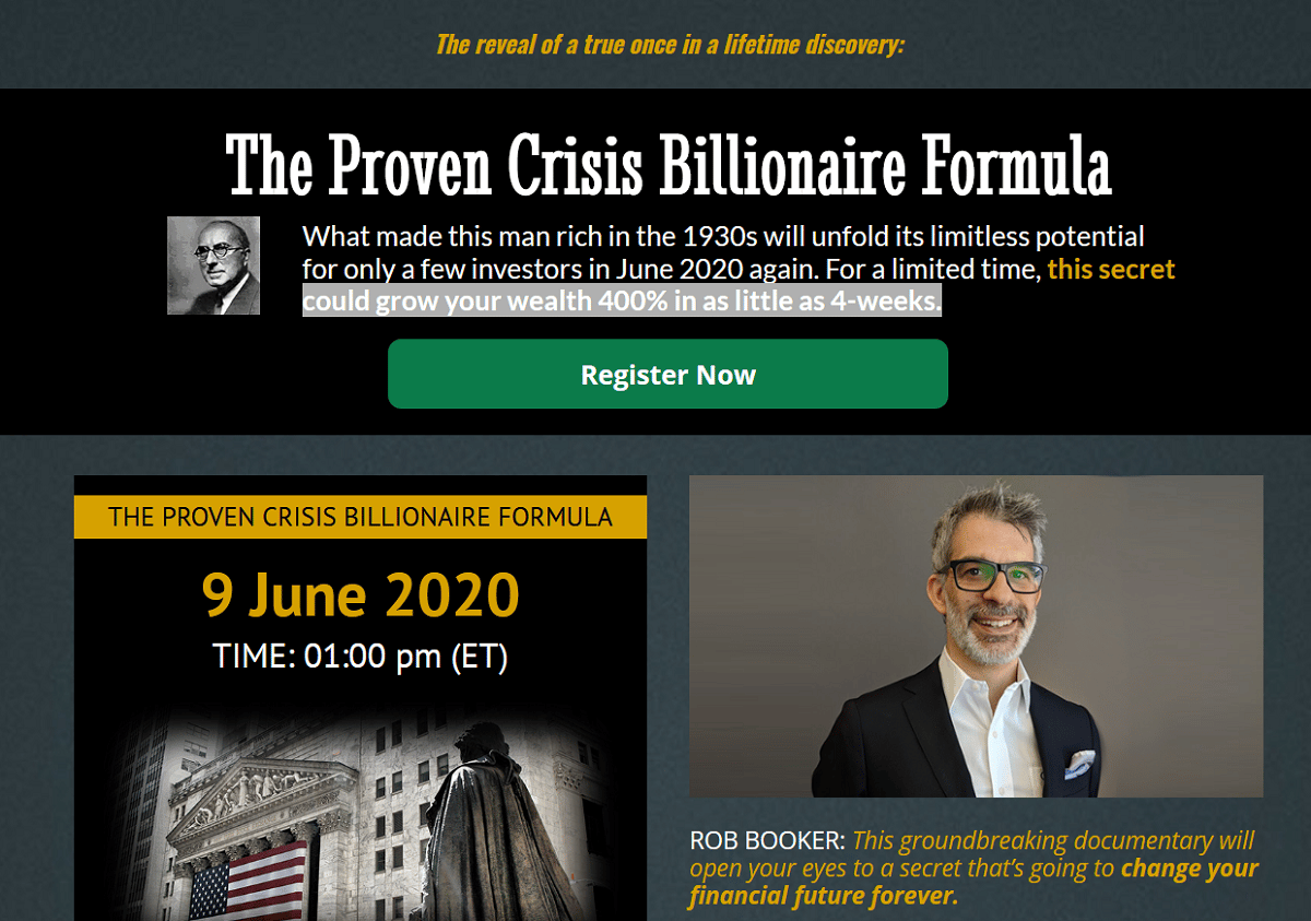 The Proven Crisis Billionaire Formula