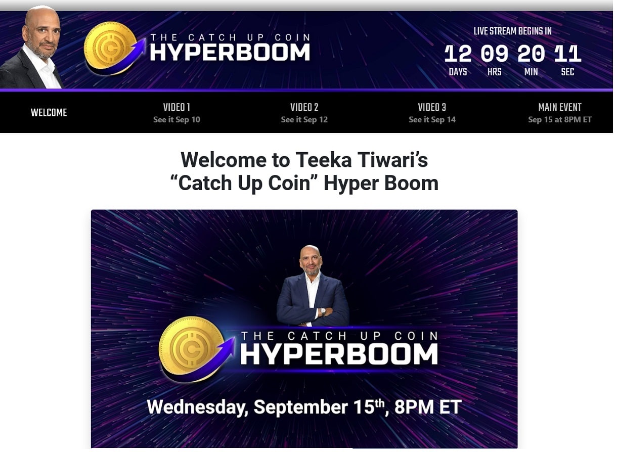 What Are Teeka Tiwari's Catch Up Coins - Hyper Boom Portfolio