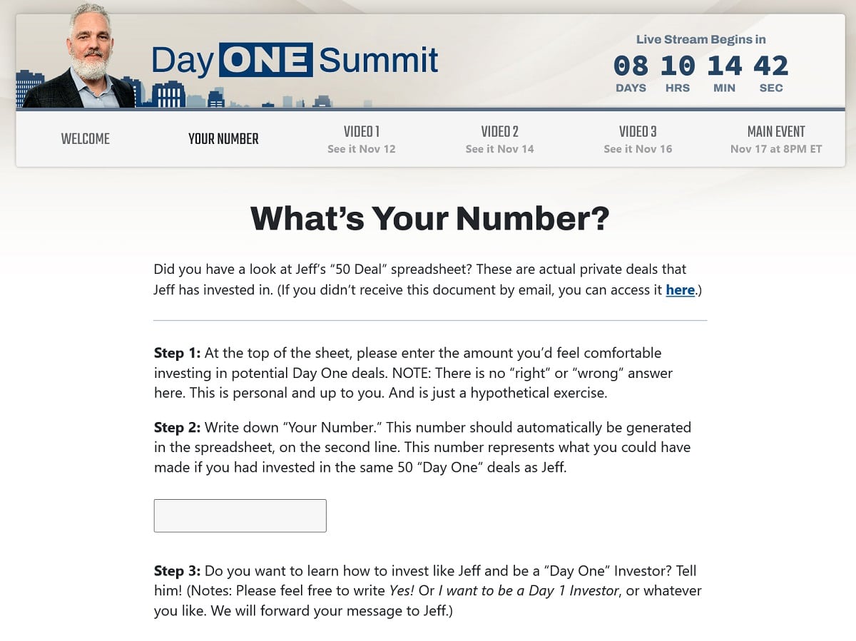 The Day One Summit with Jeff Brown