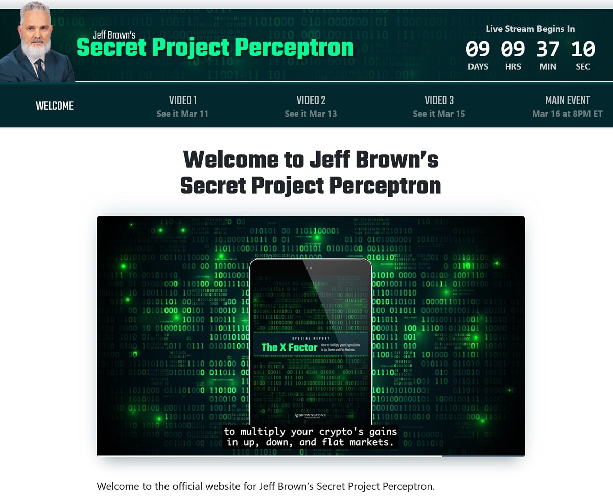 Jeff Brown Secret Project Perceptron Review